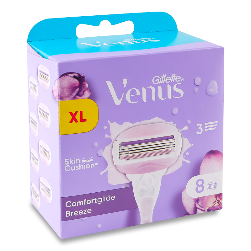 Картридж Венус 3 Комфортглейд Бріз 8шт Джилет