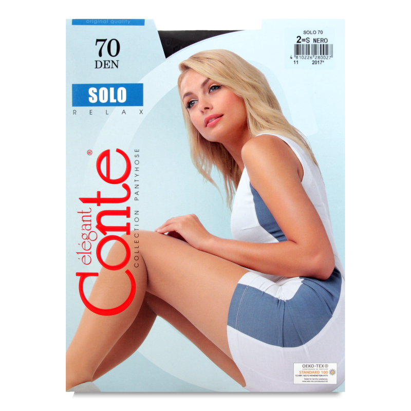 Колготи жіночі Solo неро 70ден р.2 Conte elegant