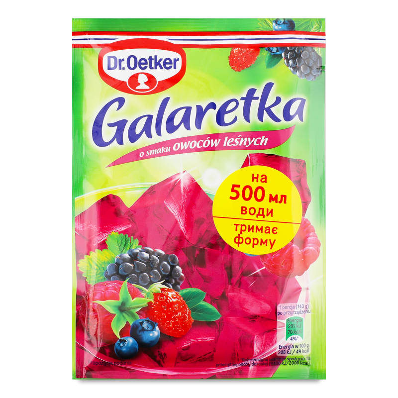 Желе Галаретка з смаком лісових ягід 72г Dr.Oetker