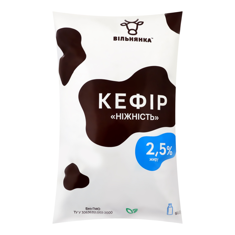 Кефір 2.5% Ніжність Вільнянка м/у