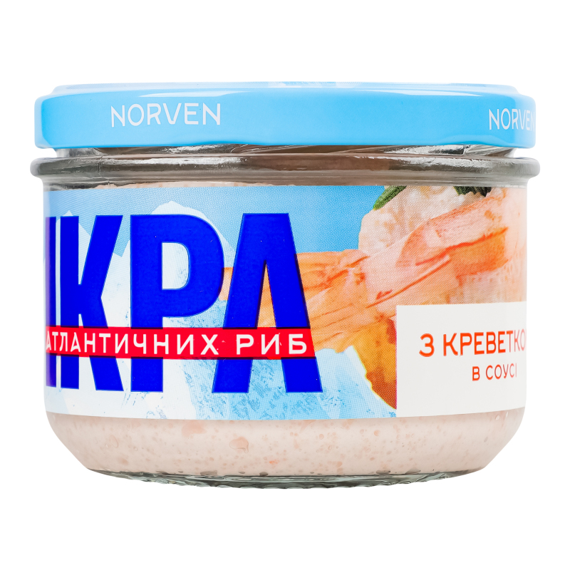 Ікра в біл соусі з креветкою Norven 160г