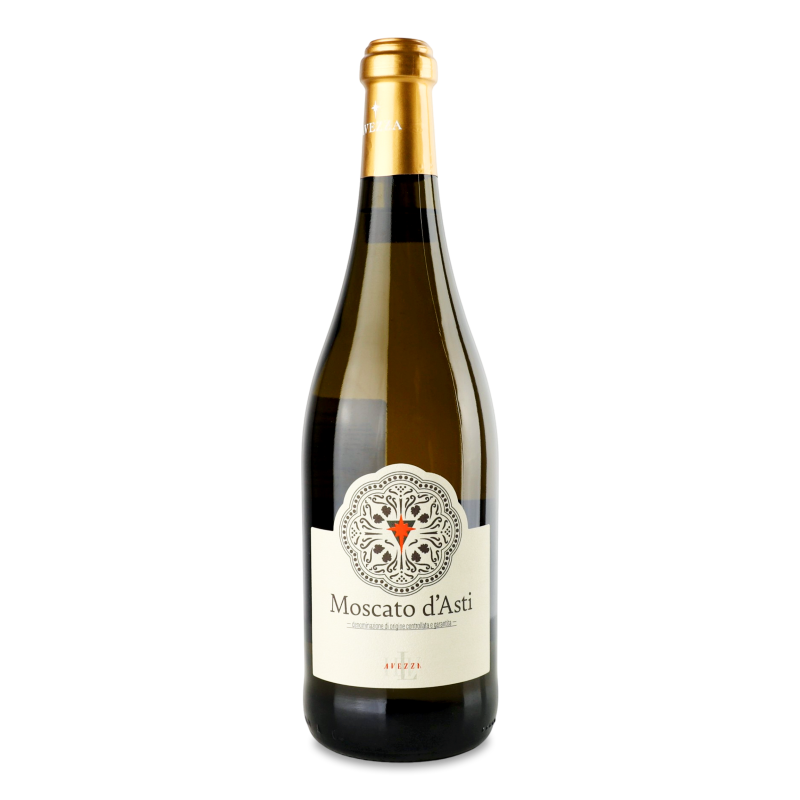 Вино ігристе Moscato d’Asti Canelli біле солодке 5,5% 0,75л Avezza