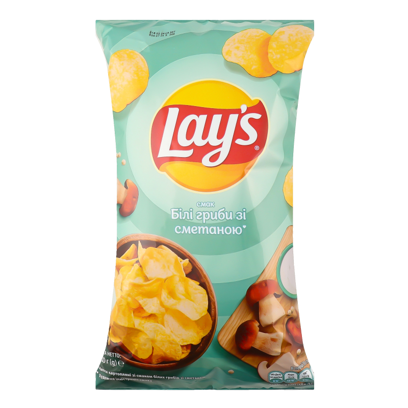 Чипсы картофельные Белые грибы со сметаной Lay's м/у 120г Lays ...