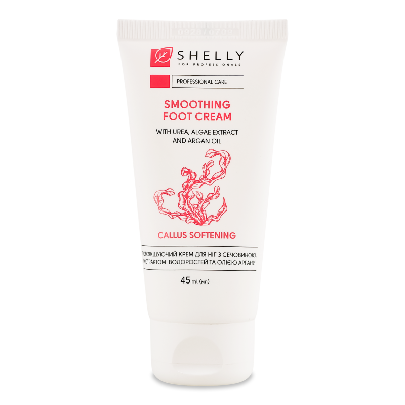Крем д/ніг Пом”якшуючий з сечовиною екстрактом водоростей та олією аргани 45мл Шелі