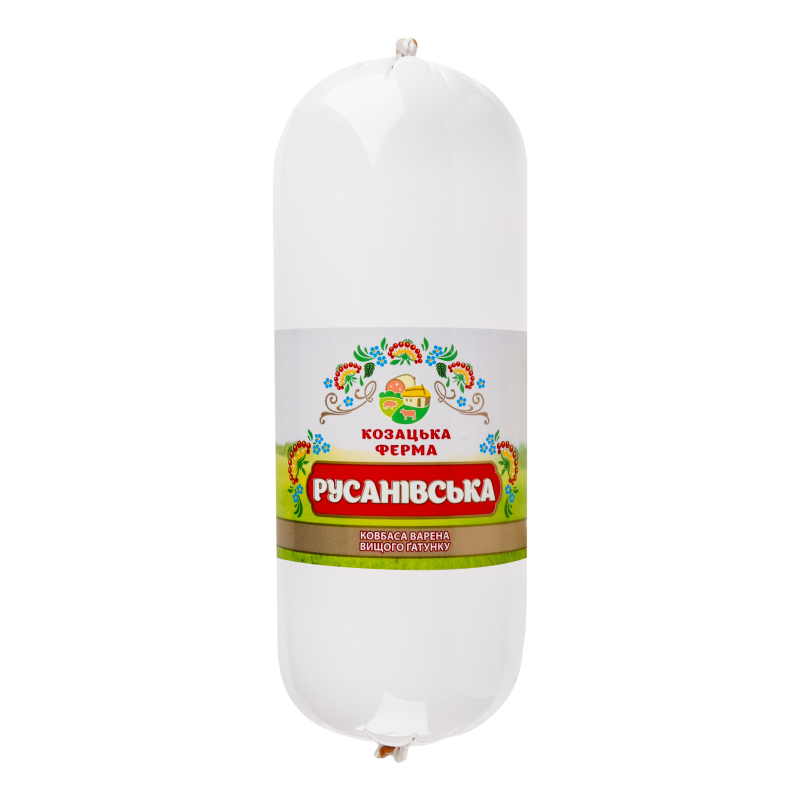 Колбаса вареная Русановская Козацька ферма кг Козацька ферма: купить в ...