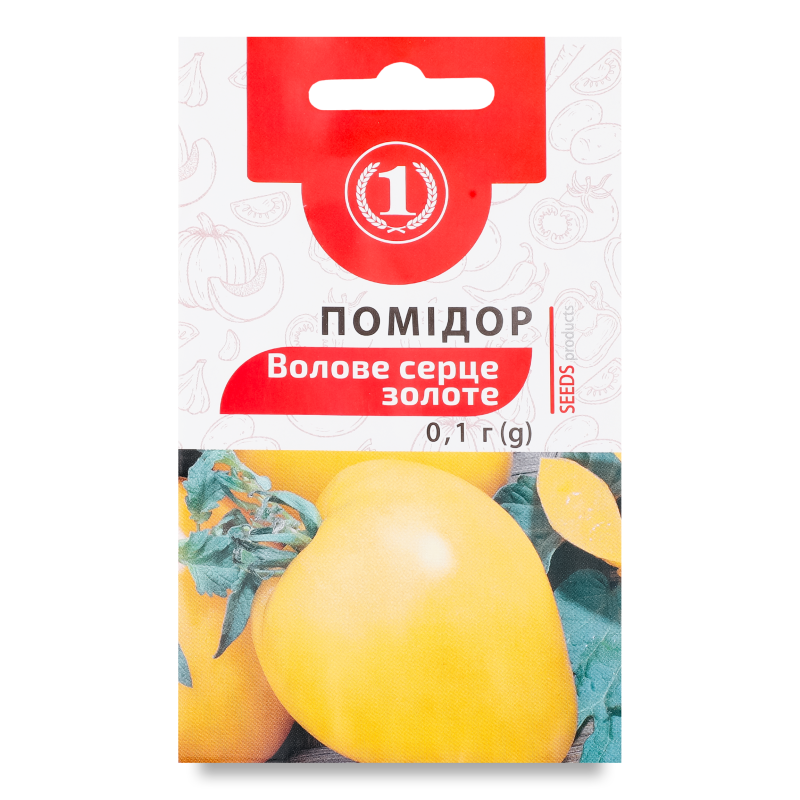 Насіння Помідор Волове серце золоте 0,1г ТМ “1”