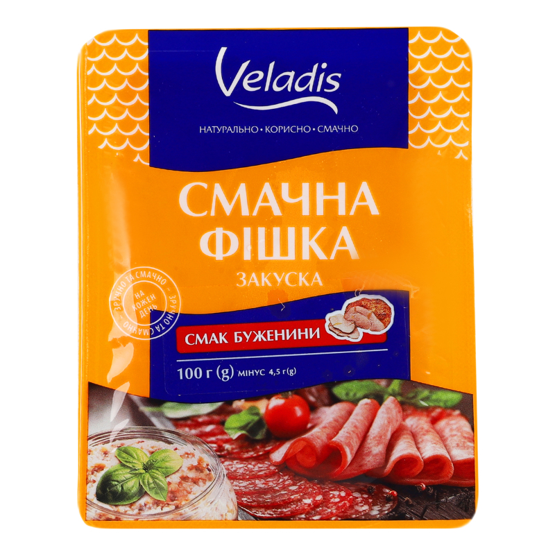 Закуска зі смаком буженини Смачна фішка Veladis лоток