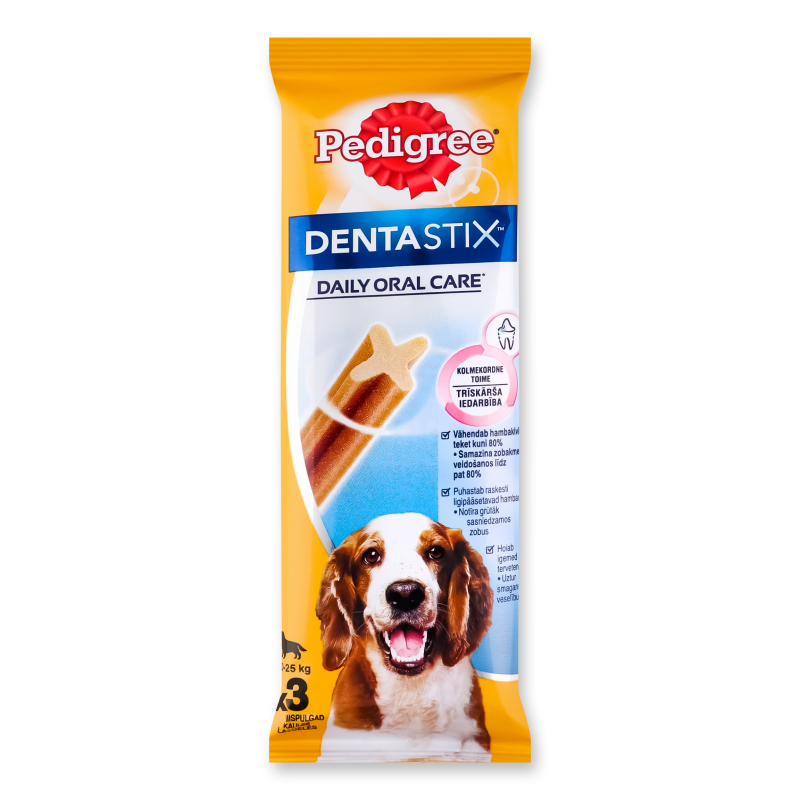 Ласощі д/собак DentaStix палички д/чищення зубів 3шт 77г Pedigree