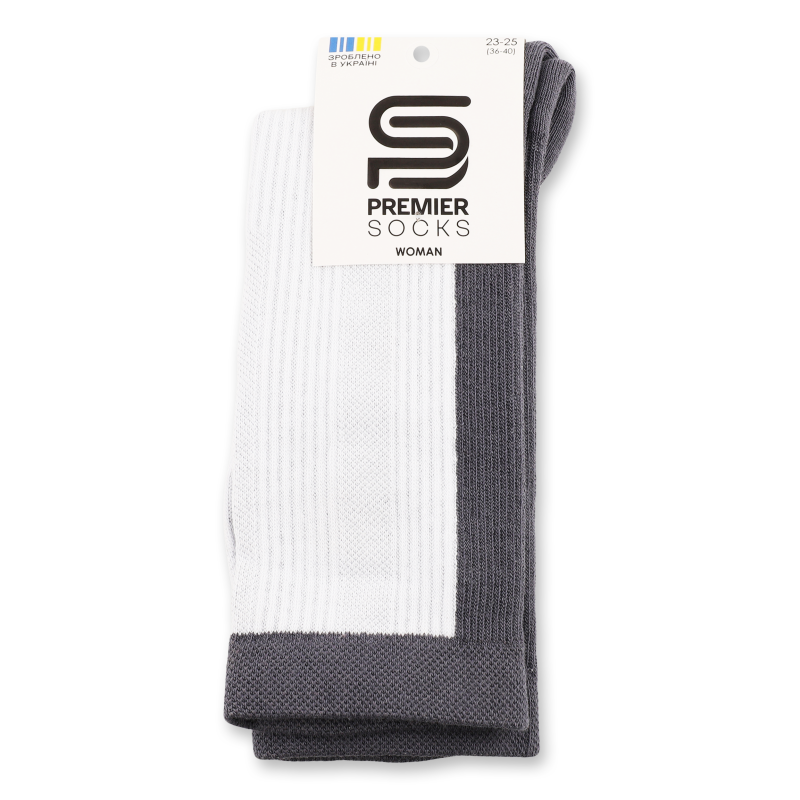 Шкарпетки жіночі Термо сірі махровий слід махрові елементи р.23-25 Premier Socks