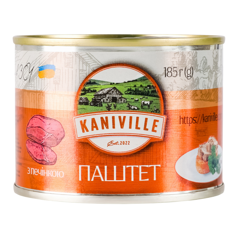 Паштет м'ясний з печінкою Kaniville з/б