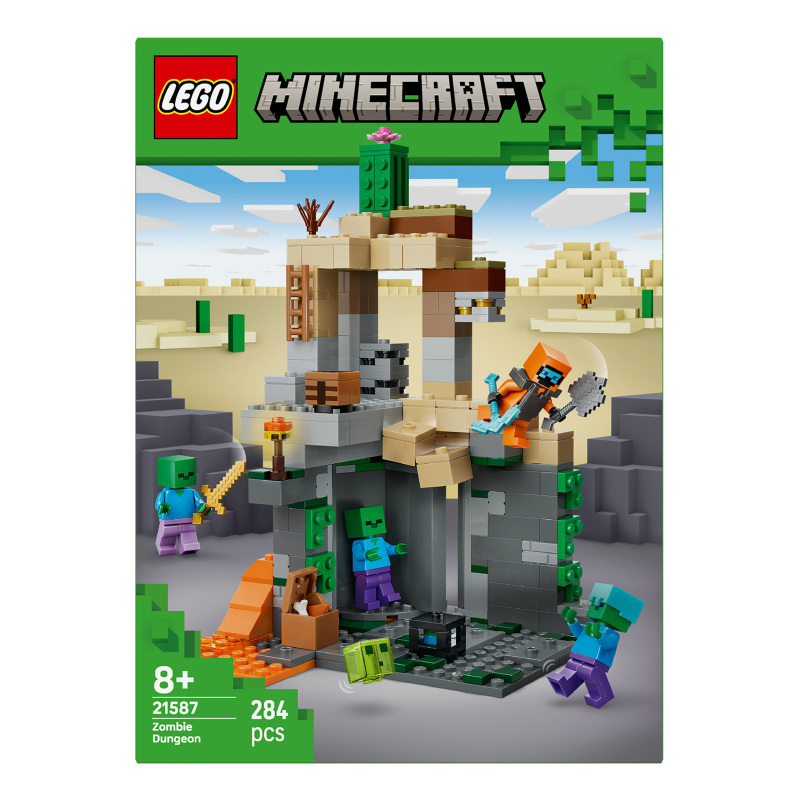 Конструктор для детей от 8лет №21587 Zombie dungeon Minecraft Lego