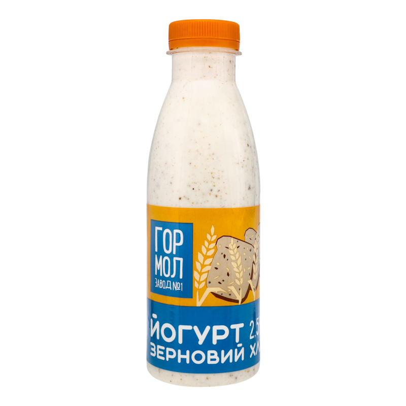 Йогурт 2.5% Зерновий хліб Гормолзавод №1 п/пл