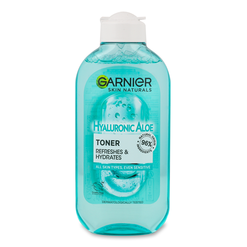 Тонік д/обличчя Скін Нечралз Гіалуроновий Алое зволожуючий 200мл Гарньє