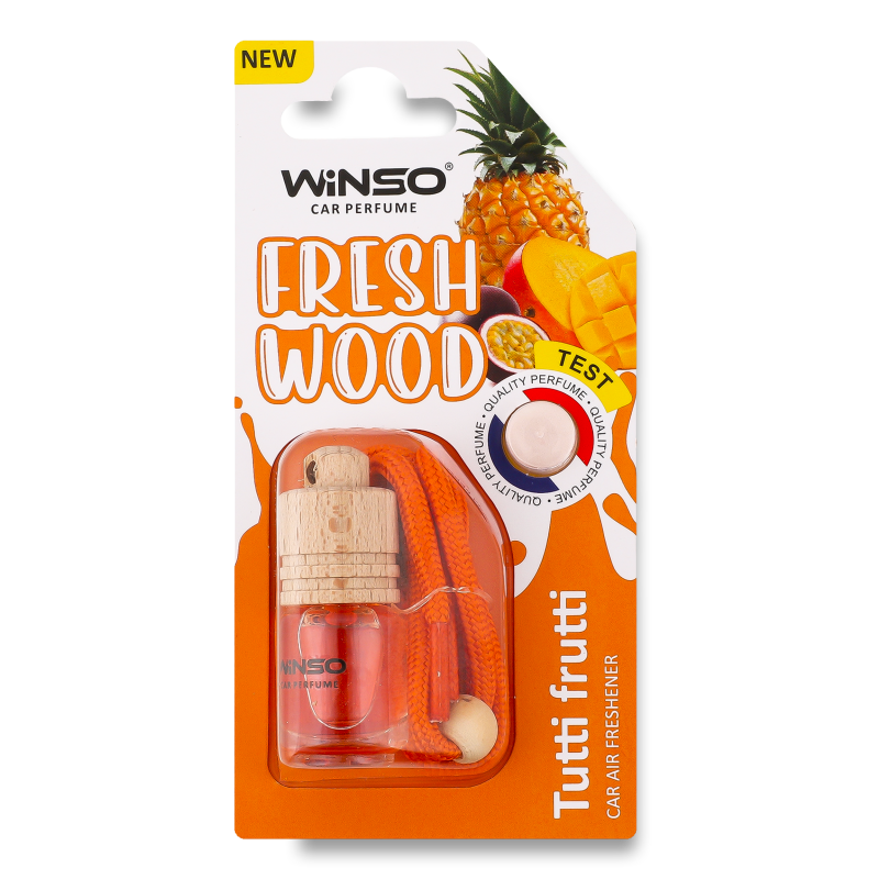 Ароматизатор д/авто Fresh Wood Tutti Frutti 4мл блістер Winso