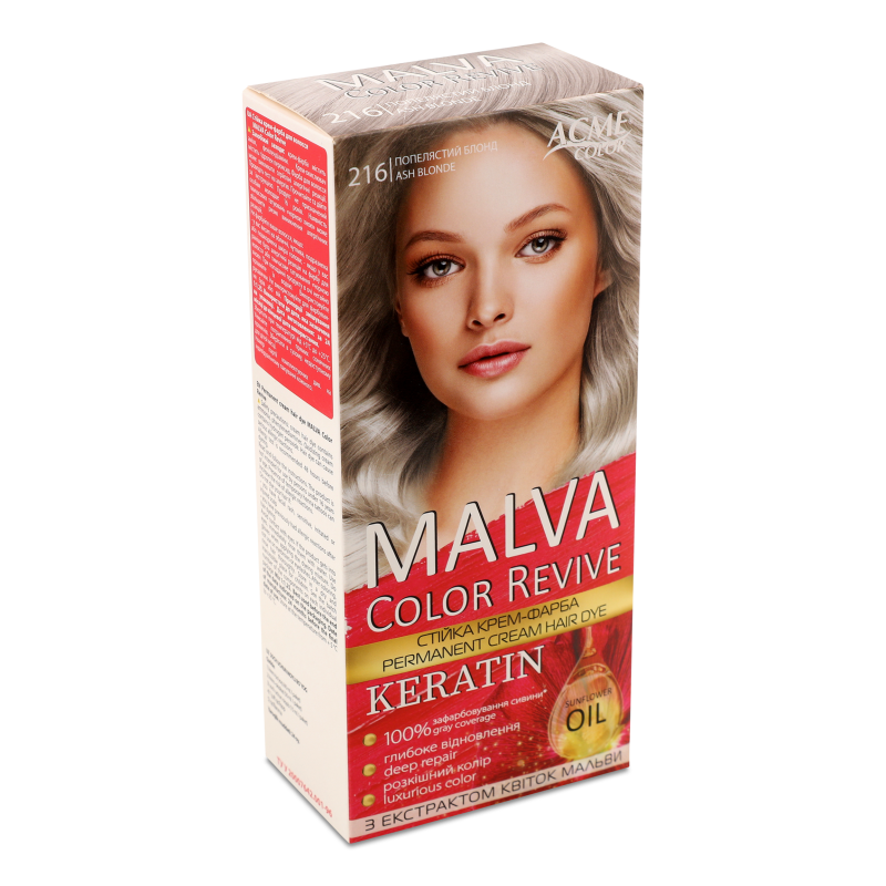Крем-фарба д/волосся Color Revive 216 попелястий блонд Malva
