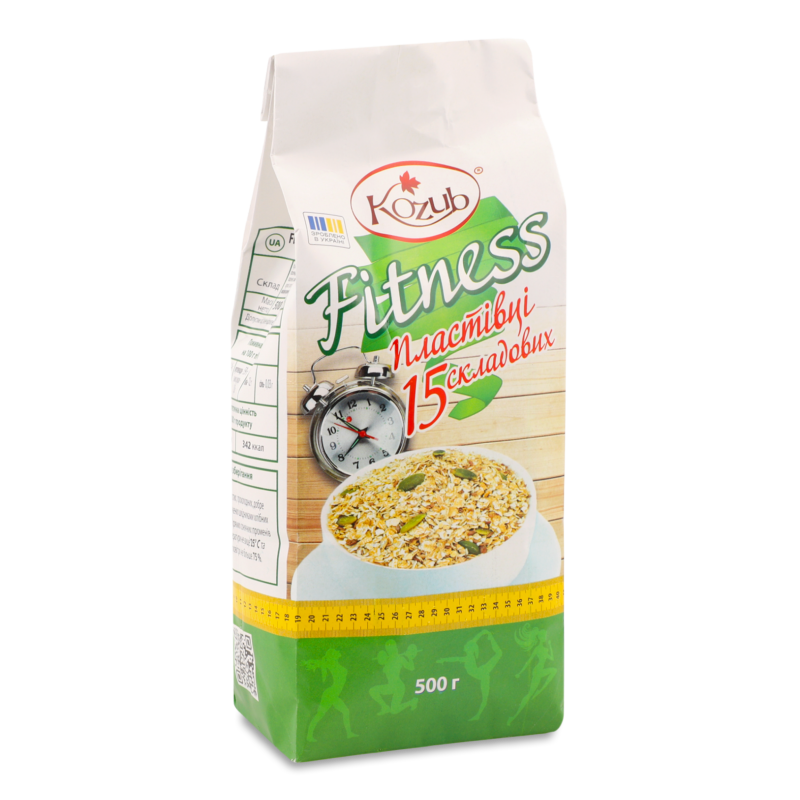Пластівці Fitness 15складових 500г м/у Козуб продукт