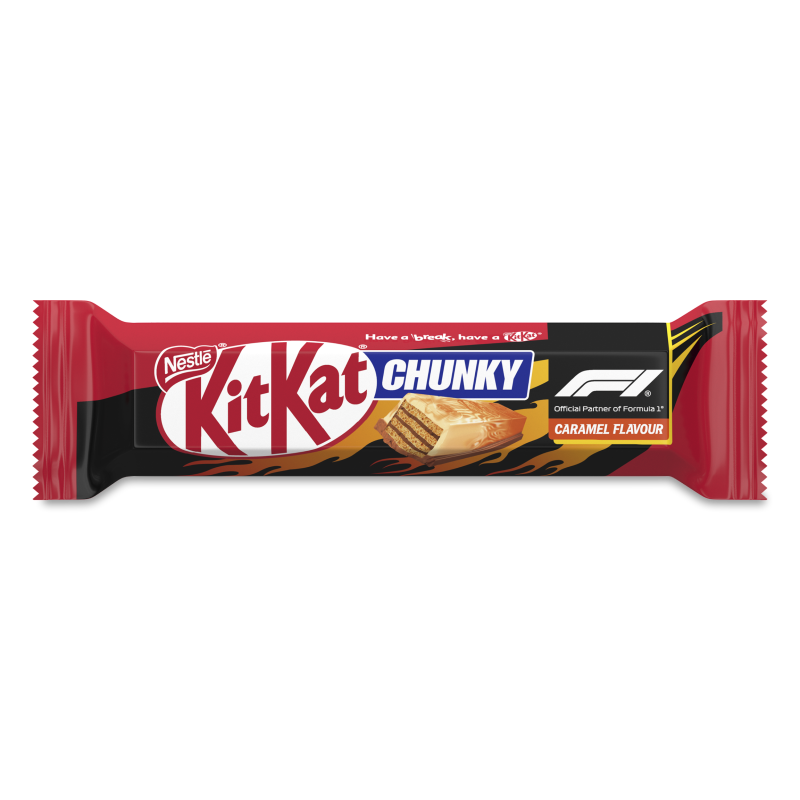 Вафлі Chunky з смаком карамелі та молочним шоколадом 40г Kit Kat