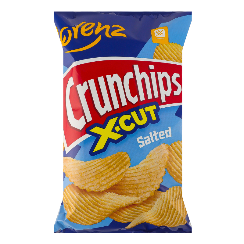 Чіпси картопляні Salted X-cut Crunchips Lorenz м/у