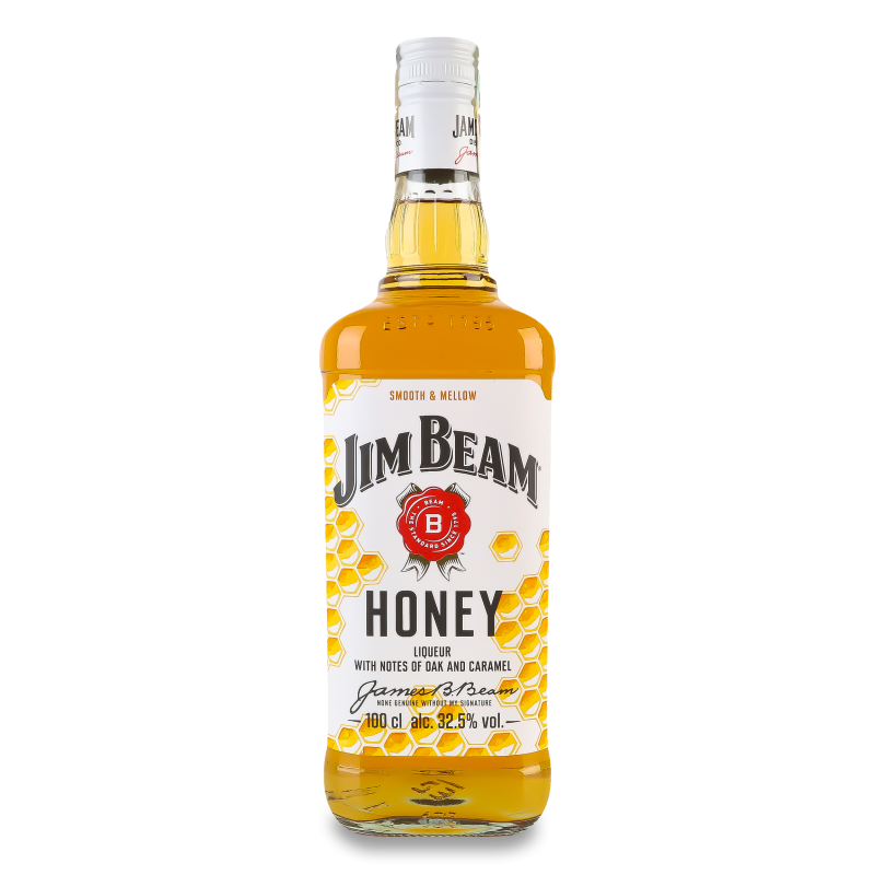 Лікер міцний Honey 32,5% 1л Jim Beam