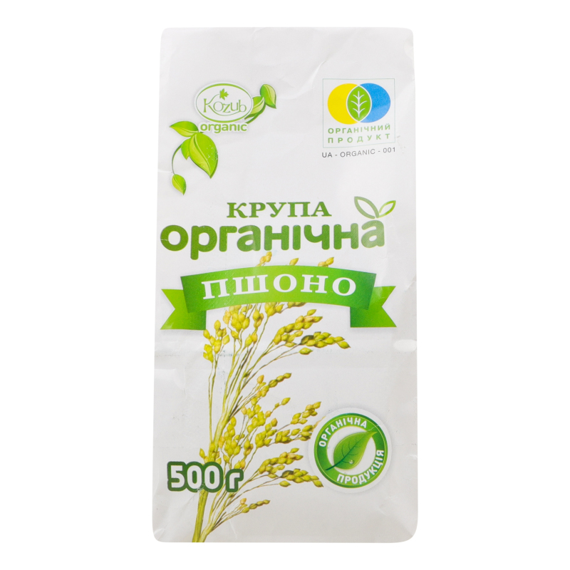 Крупа пшоно шліфоване органічне Kozub organic м/у