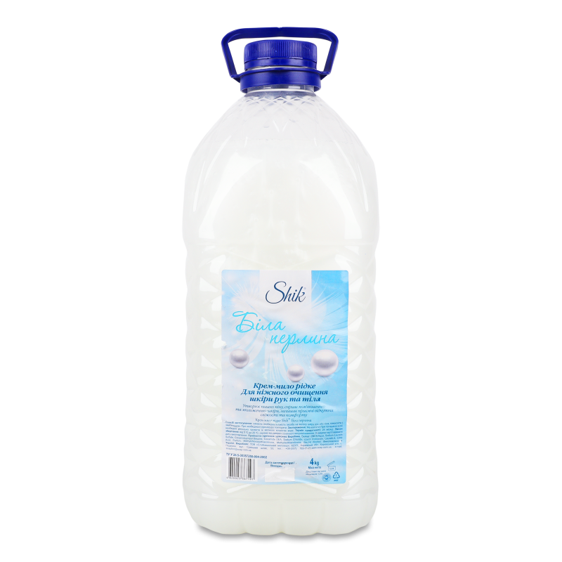 Крем-мило рідке Біла перлина 4кг Шик