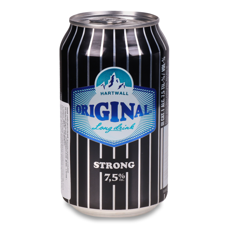 Коктейль слабоалкогольний Long Drink Strong газований 7,5% 0,33л ж/б Original