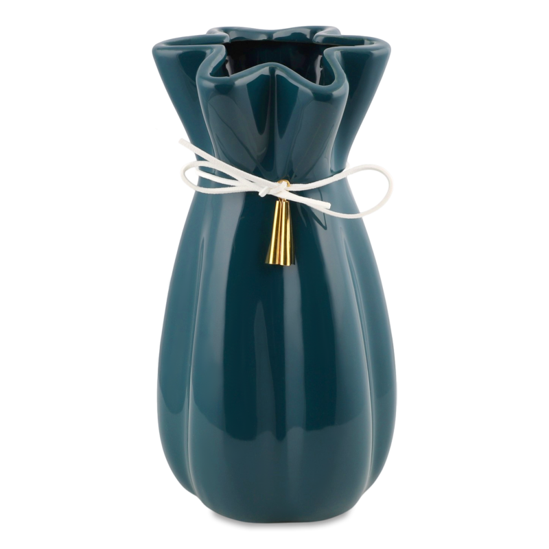 Ваза кераміка з бантиком 24*11см