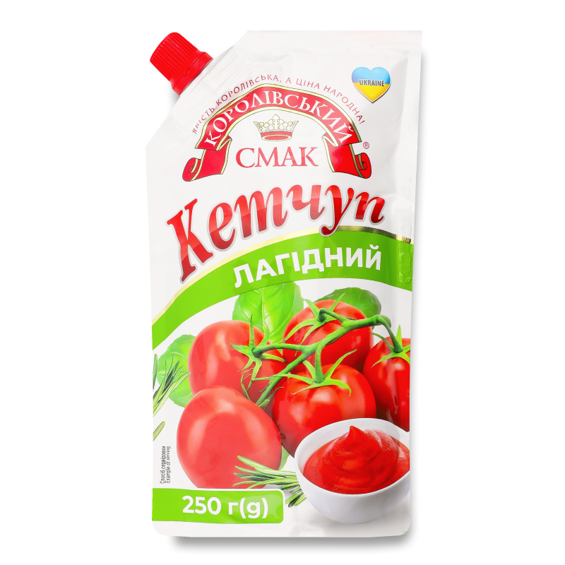 Кетчуп Лагідний 250г д/п Королівський смак