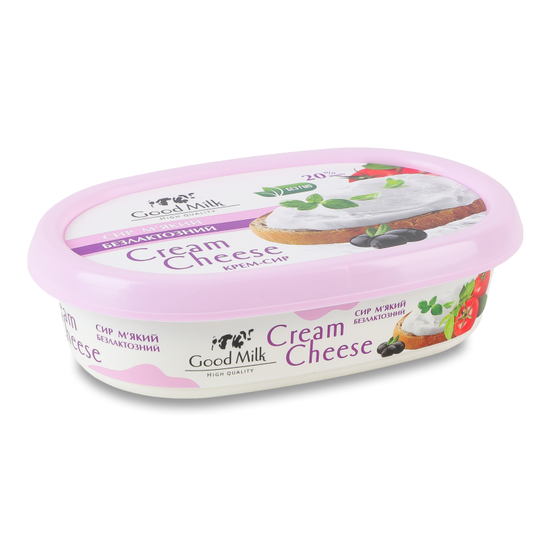 Крем-сир м’який безлактозний 20% 135г Good Milk