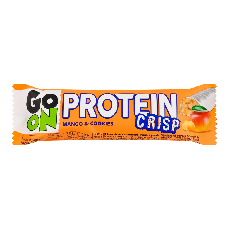 Батончик глазурований з печивом і манго Crisp Protein Go On Nutrition м/у