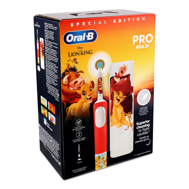 Щітка зубна Pro Kids Lion King від 3років електрична+Чохол дорожній Oral-B