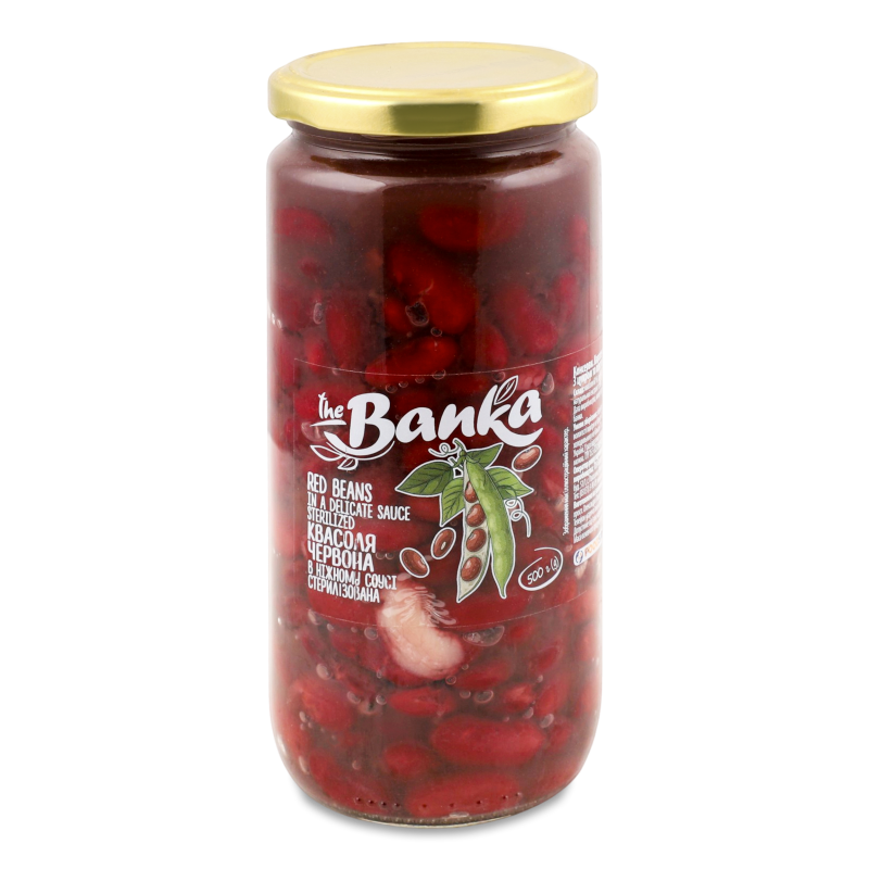 Квасоля червона в ніжному соусі 500г твіст/б The Banka