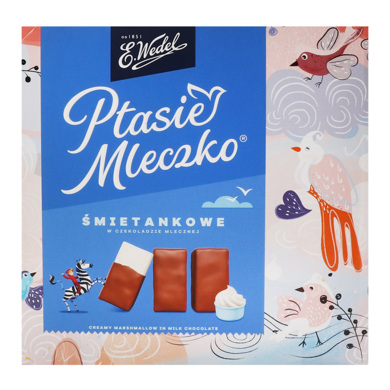 Конфеты с кремовой начинкой Птичье молоко E.Wedel к/у 340г E.Wedel