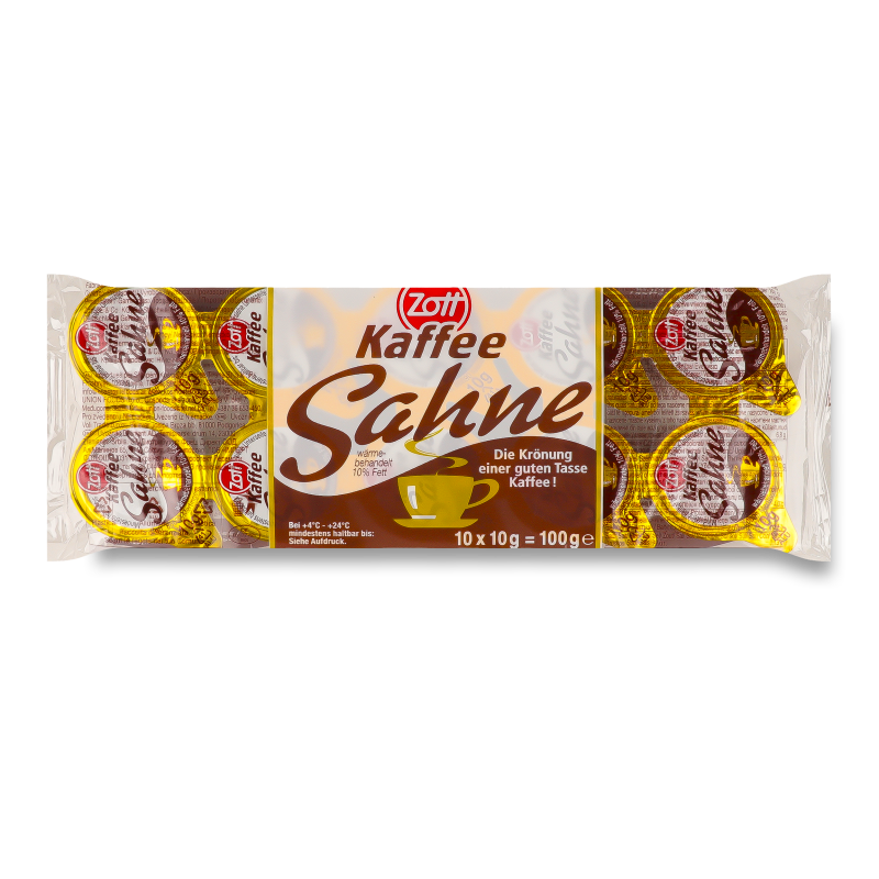 Вершки Кафе Сахне 10% 10*10г Zott