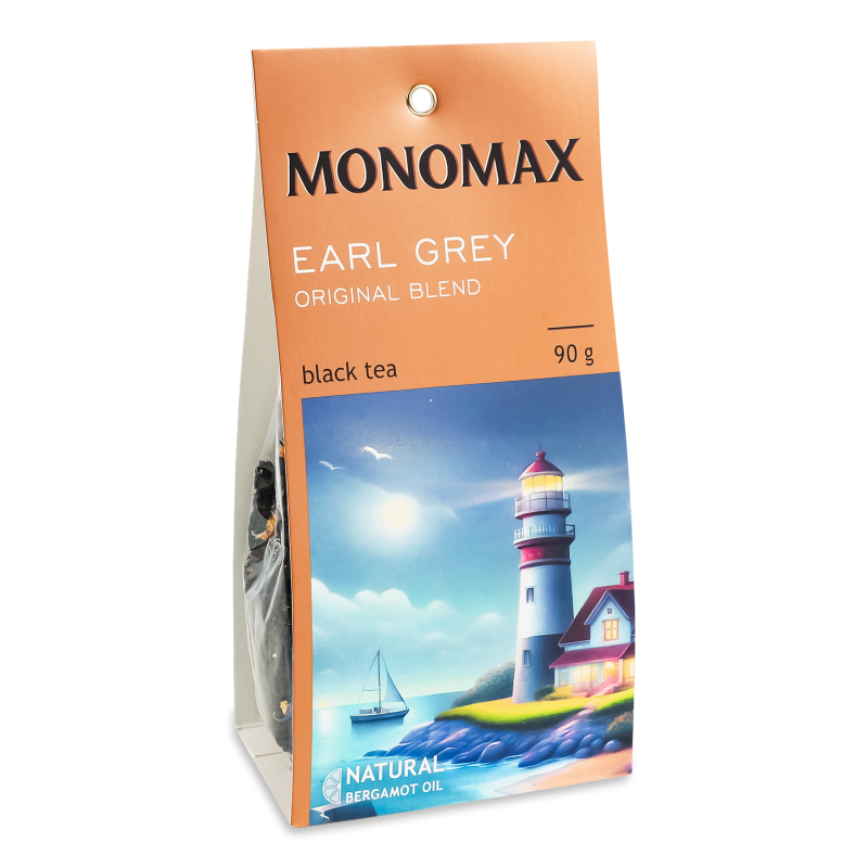 Чай Original 100% Бергамот чорний листовий 90г Monomax