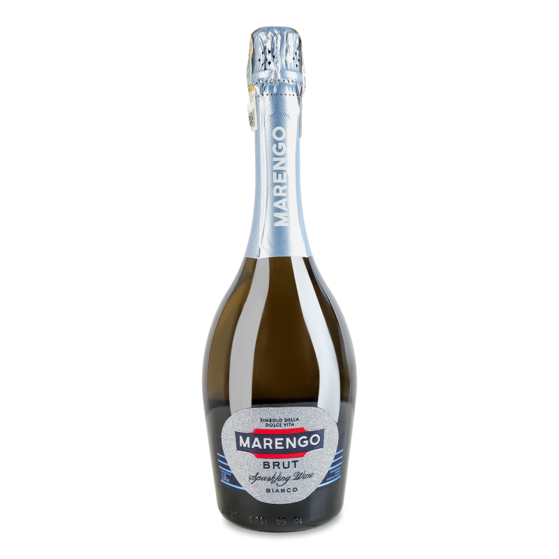 Вино ігристе Bianco біле брют 10-13,5% 0,75л Marengo