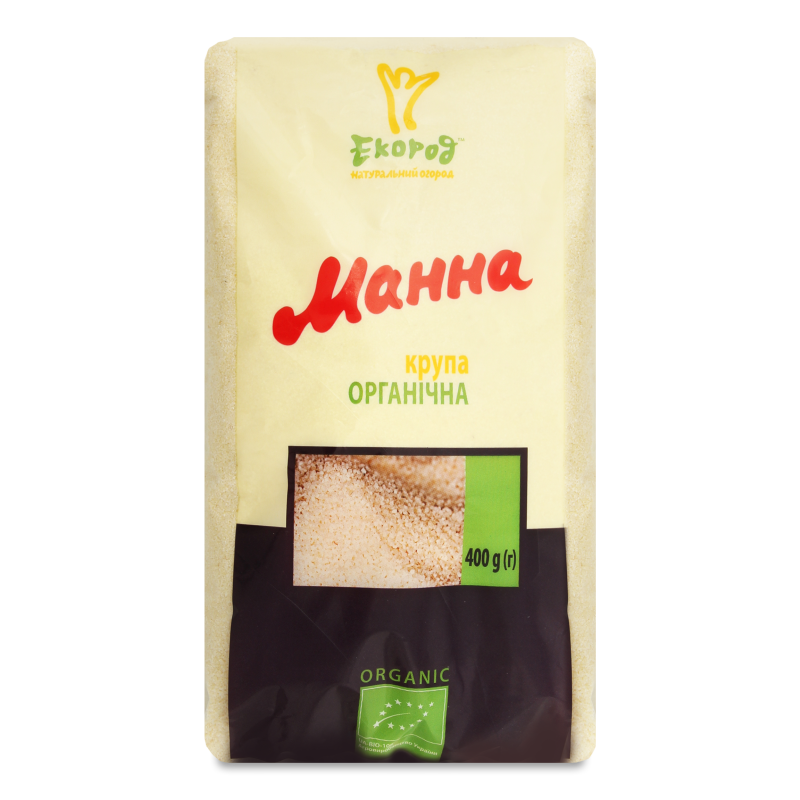 Крупа манна твердих сортів органічна 400г Екород