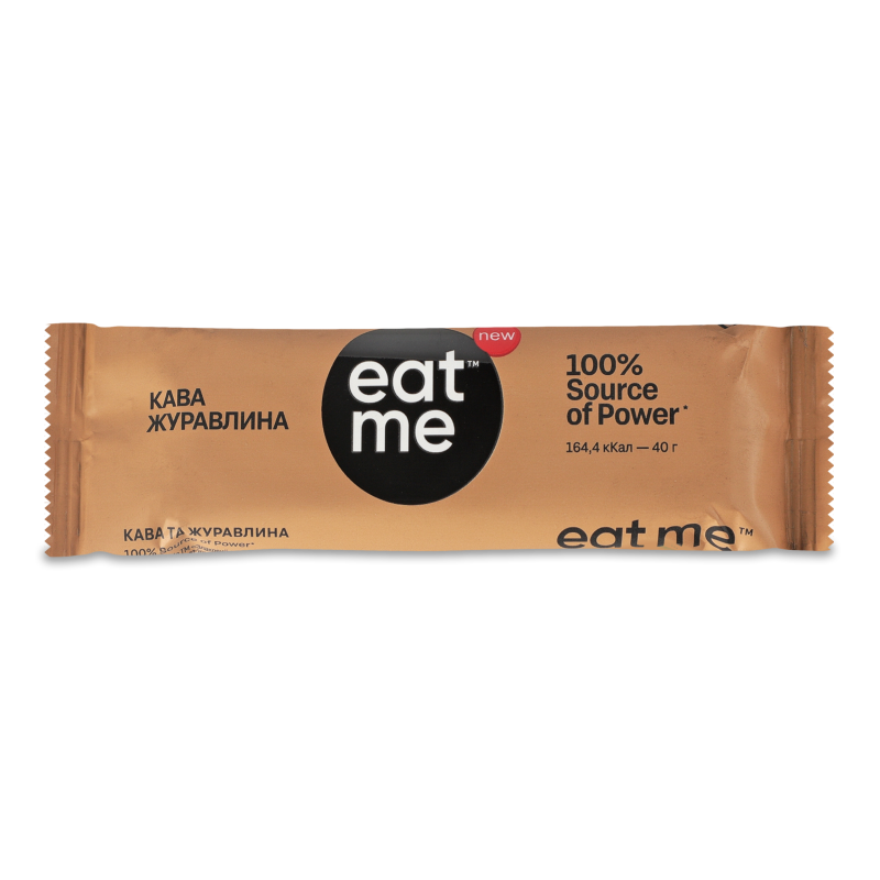Батончик злаковий з журавлиною та кавою 40г Іт мі