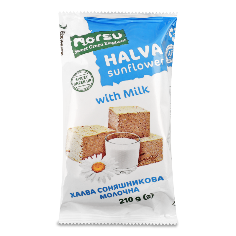 Халва соняшникова Молочна 210г Norsu