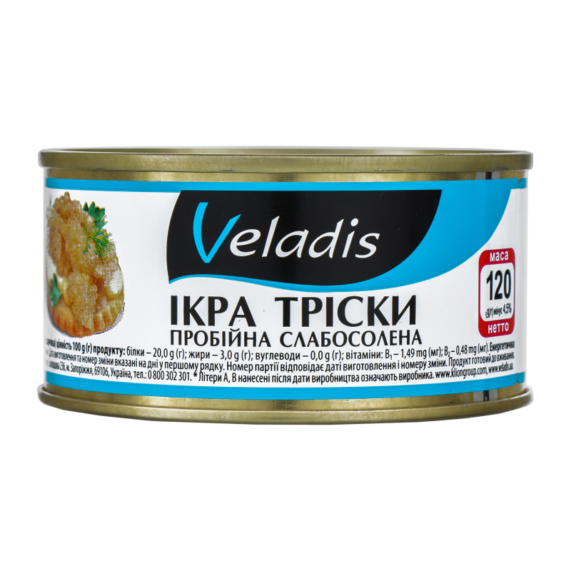 Ікра тріски пробійна Veladis