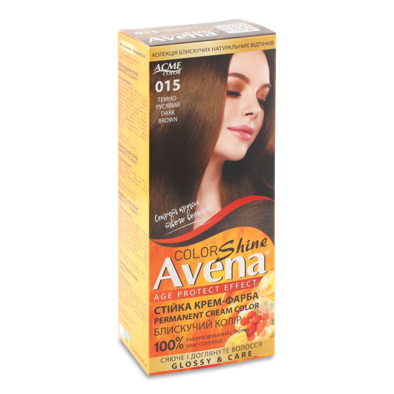 Крем-фарба д/волосся Color Shine 015 темно-русявий Avena
