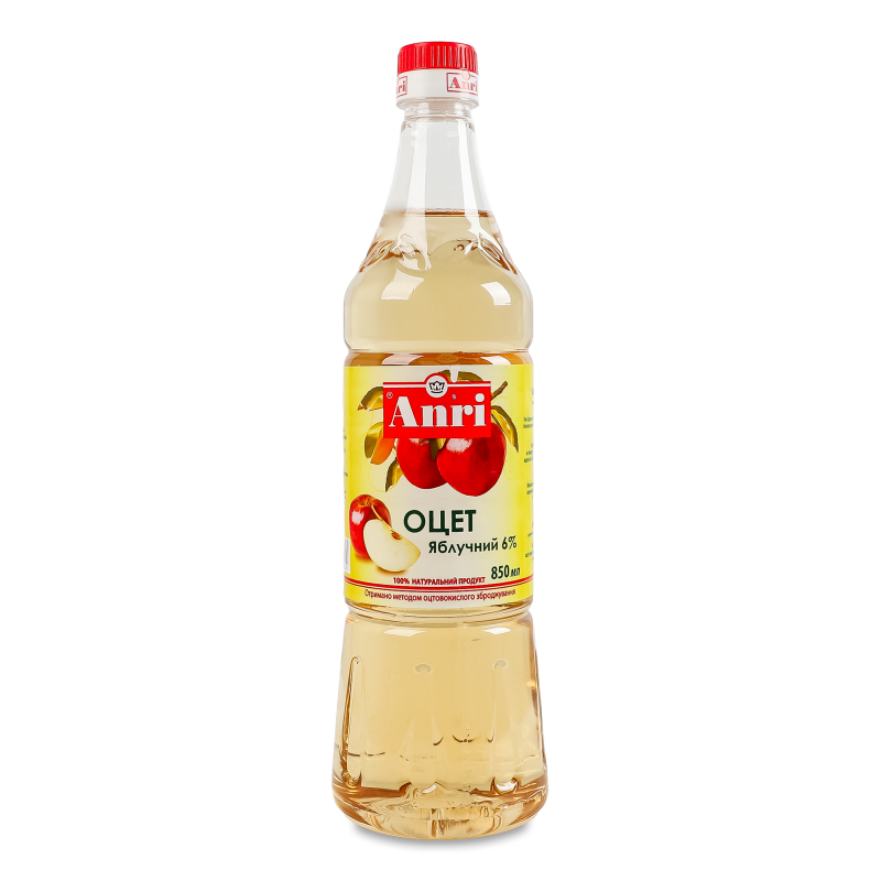 Оцет яблучний 6% 850мл пет Anri