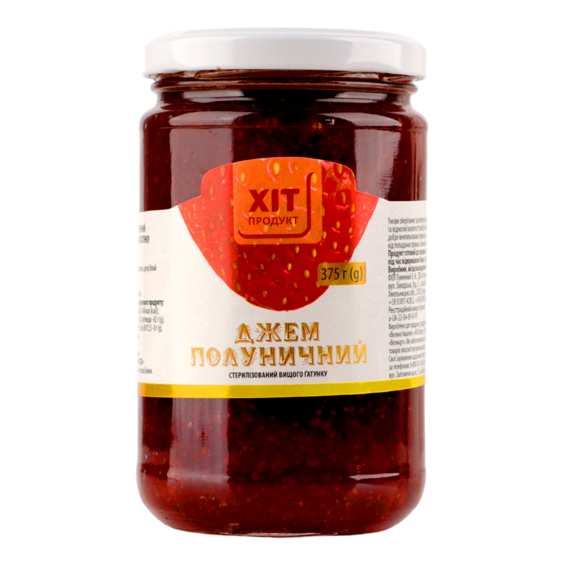Джем полуничний Хіт продукт с/б