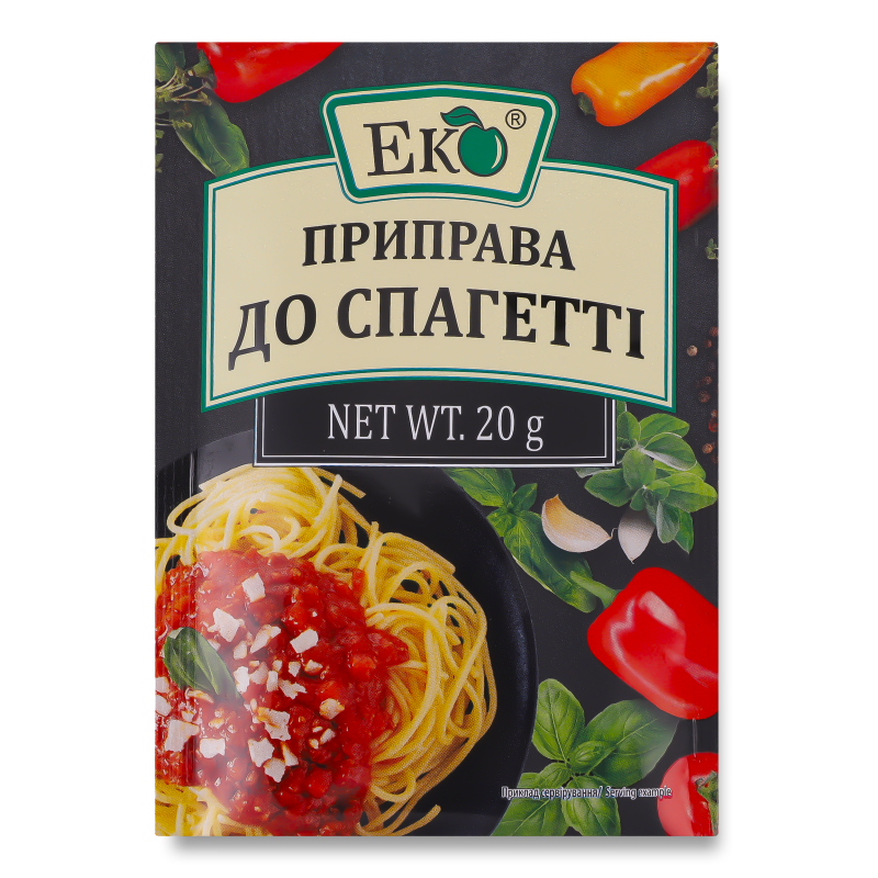 Приправа до спагетті  20г Еко