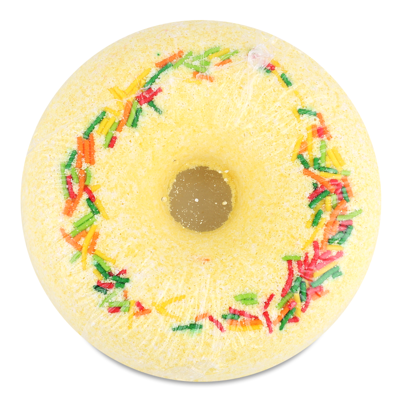 Засіб д/ванн шипучий Пінний Донат Карамельна груша 140г Мілкі дрім