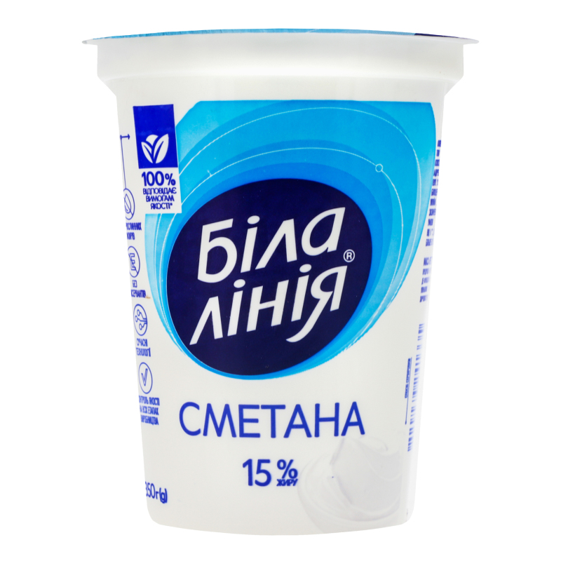 Сметана 15% Біла Лінія ст