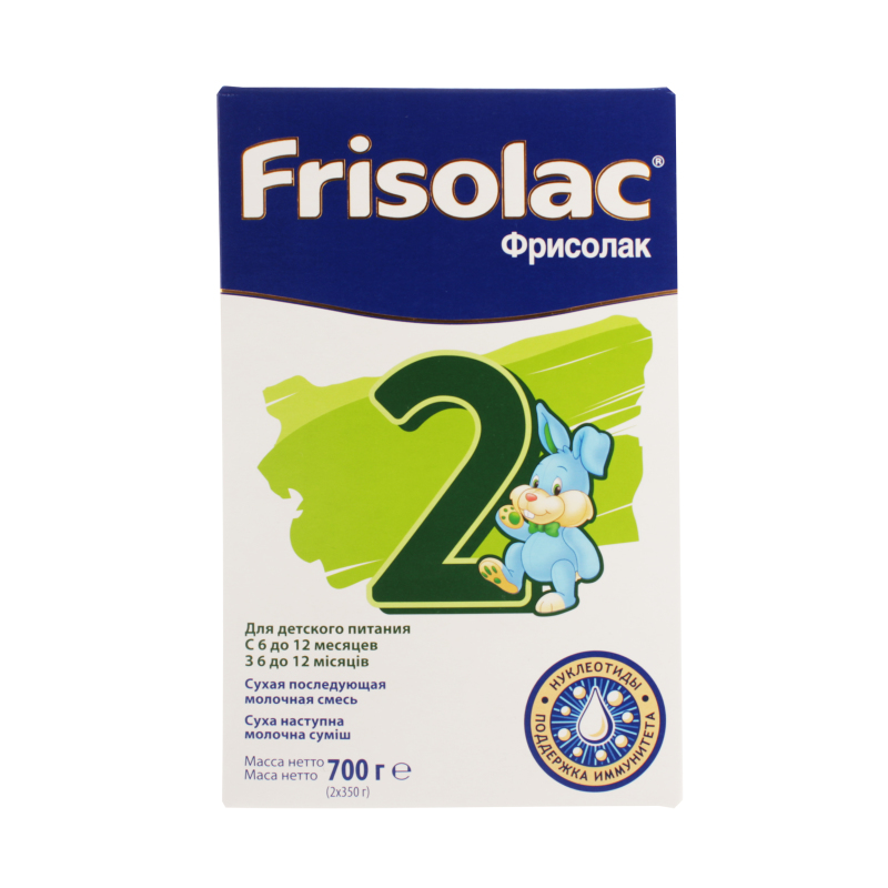 Суміш Frisolac 2 молочна з 0 до 12 міс 700г x6 Frisolac(8716200718196 ...