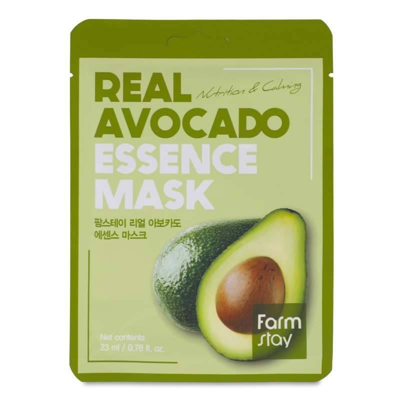 Маска д/обличчя Real Avocado живильна тканинна 23мл Farm stay