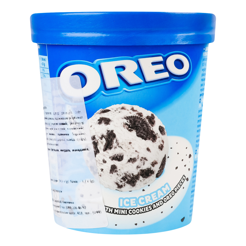 Морозиво 9.5% ванільне зі шматочками шоколадного печива Oreo відро