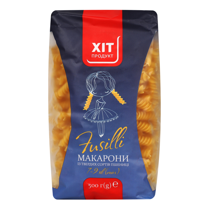 Вироби макаронні з твердих сортів пшениці Фузілі Хіт продукт м/у